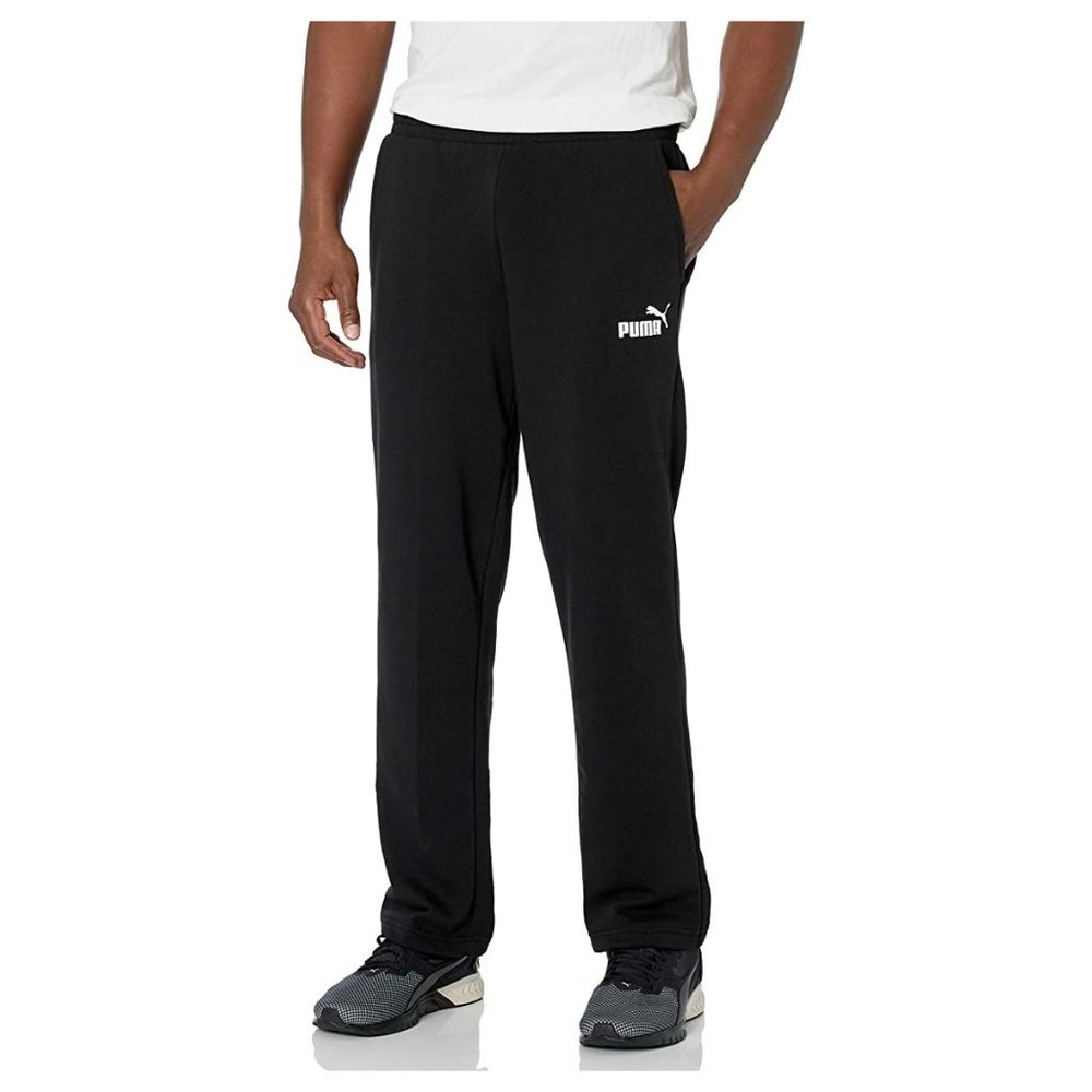 Puma ESS Logo Pants  Sweatpants with Pockets  Black Size - M